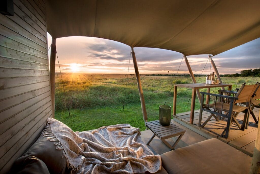 The view from andBeyond Kichwa Tembo Luxury Safari Tented camp