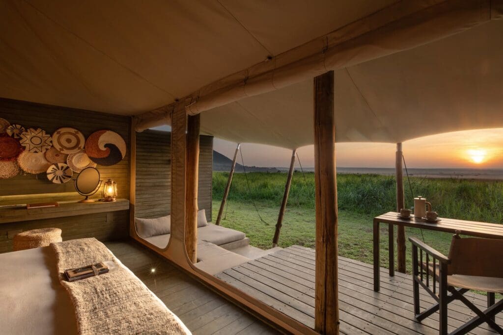 Image from andBeyond Kichwa Tembo of their luxury tents